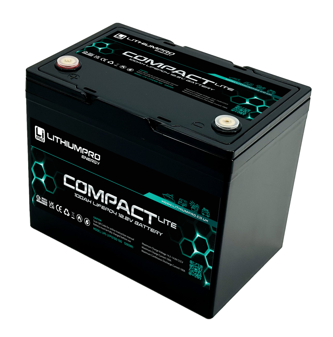 12v 100AH Lithium Battery COMPACT Lite