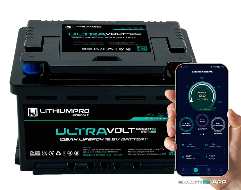 105ah Lithium battery ULTRAVOLT APP Lithium Pro